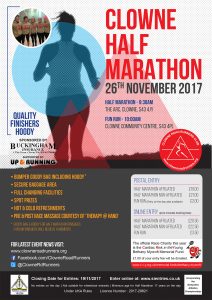 Clowne Half Marathon Flyer